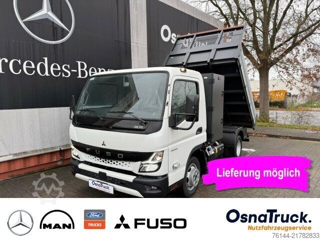 Tipper van FUSO 3C15 AMT Hinterkipper+Box Automat.,Klima,AHK3,5t