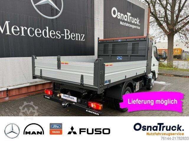 Tipper van FUSO 3C15 AMT Hinterkipper+Box Automat.,Klima,AHK3,5t