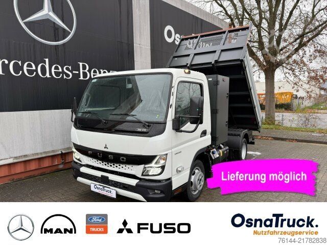 Tipper van FUSO 3C15 AMT Hinterkipper+Box Automat.,Klima,AHK3,5t