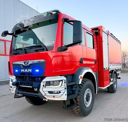 Hasičské vozidlo — technický vůz logistika MAN TGM 18.320 4x4 Allrad GW-L Einzelbereif.