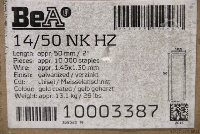 Nietjes 10000 stuks BeA 14/50 NK HZ 50 mm