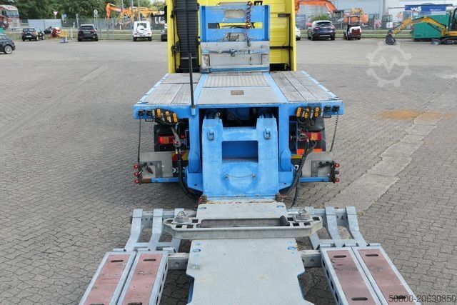 Dieplader oplegger MEUSBURGER MPG 2, ausziehbar, verbreiterbar, Radmulden, BPW