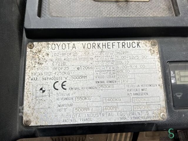 Gaffeltruck Toyota 02-8 FDF 25