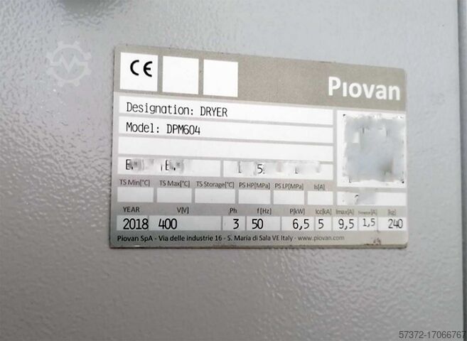 Trockenlufterzeuger Piovan DPM604