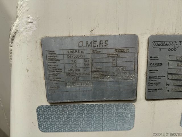 Ημιρυμουλκούμενο σιλο  O.ME.P.S. o ADR 3 Achs 60.000 Liter
