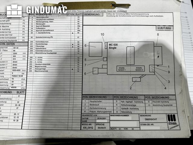 Vertikalna maљinske centar STAMA MC 535