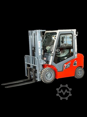 Μπροστινός φορτωτής ντίζελ Heli CPCD25-G3- Diesel - KUBOTA - 2,5t 4,7m - Garantie