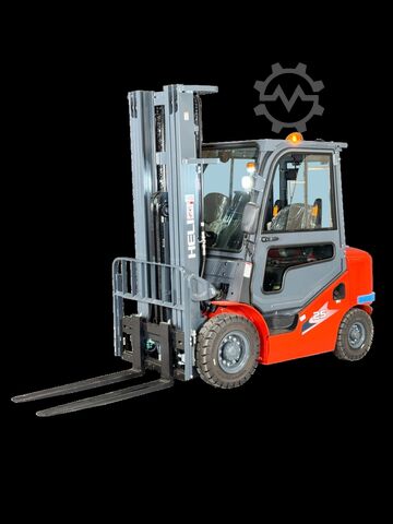Diesel-Frontstapler Heli CPCD25-H3-Diesel 2,5t 6m Kabine-KUBOTA - Garantie