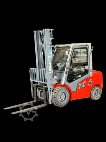 Diesel-Frontstapler Heli CPCD35-G3- Diesel - 3,5t 4m Hub -Kabine - Garantie