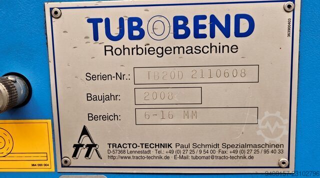 Μηχανή κάμψης ατράκτου TRACTO-TECHNIK TB20D