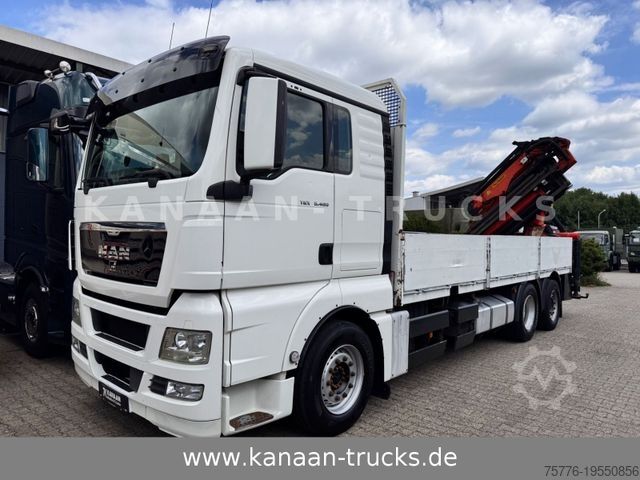 Grúa montada en camión MAN 26.480 TGX 6x2 Palfinger 23002 Fly-Jib  ca 21 m