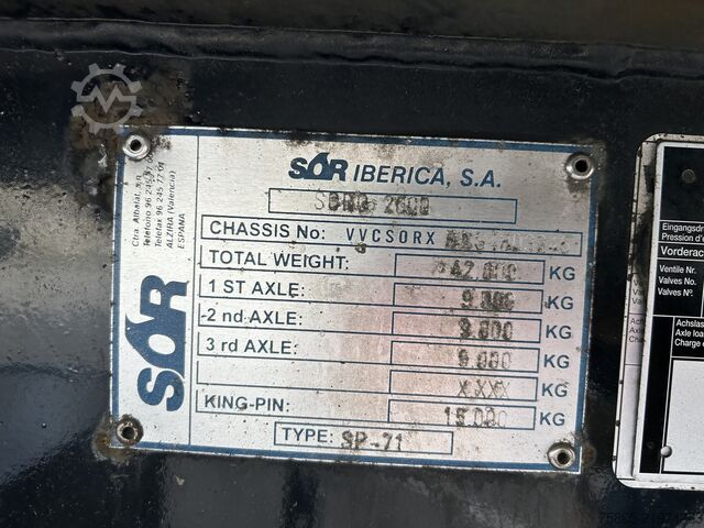 Kühl-/Tiefkühltransport SOR Iberica SP71 / Carrier Vector 1850 / Frigo Box / BPW Dr...