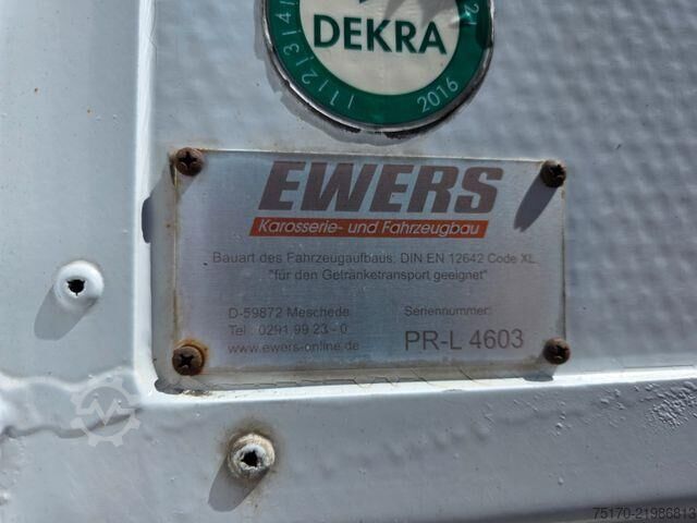 Vending kamyonu Ewers PRASQ18 Schwenkwand SAF LBW Bär 2.500kg