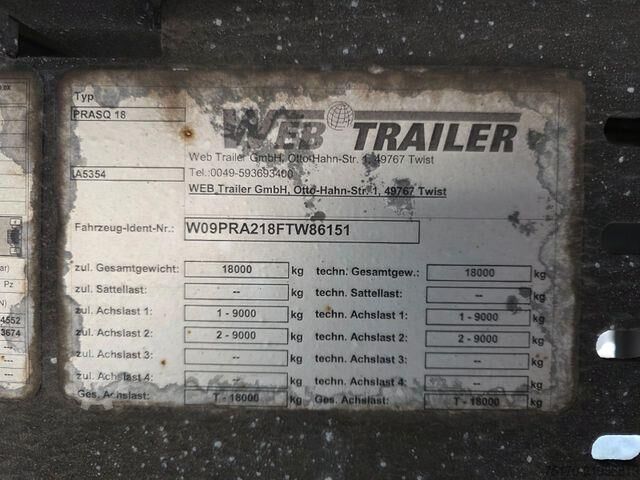 Vending kamyonu Ewers PRASQ18 Schwenkwand SAF LBW Bär 2.500kg