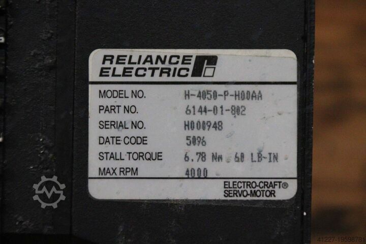 Servomotor 1,86 kW 4000 U/min Reliance Electric H-4050-P-HOOAA
