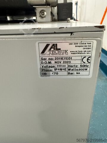 Etiketteerapparatuur AL Tech UK Labelling Technologies Ltd ALritma S 'Print and Apply' Labeller