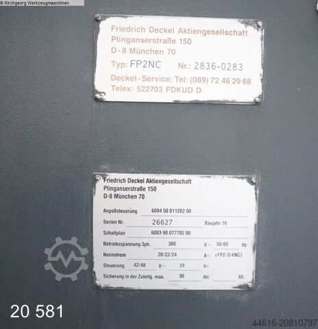 Fresadora de taller - Universal DECKEL FP 2 NC / DIALOG 11