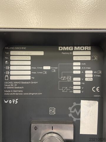 Univerzális megmunkálóközpont DMG Mori HSC 55 linear