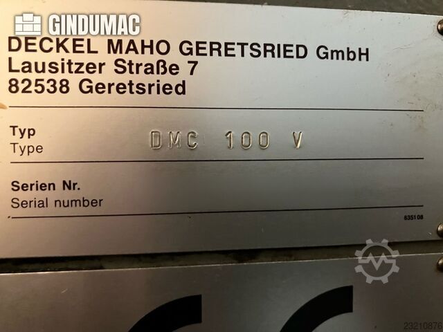 DMG DMC 100 V hi-dyn DMG DMC 100 V hi-dyn