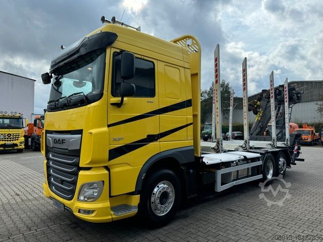 Tømmerlastbil DAF XF 530 6x2 Holztransport Kran PENZ 15Z9.50 *Anh.