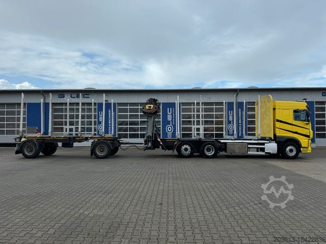 Tømmerlastbil DAF XF 530 6x2 Holztransport Kran PENZ 15Z9.50 *Anh.