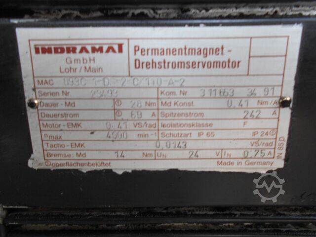Elektromotor Indramat U93C 1D 2C/110A2