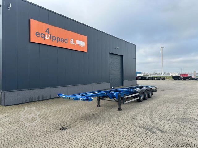 Containertransport Contar 40 (45) FT-chassis / liftaxle / drumbrakes / NL...