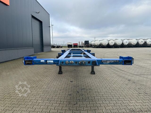 Containertransport Contar 40 (45) FT-chassis / liftaxle / drumbrakes / NL...