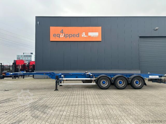 Containertransport Contar 40 (45) FT-chassis / liftaxle / drumbrakes / NL...