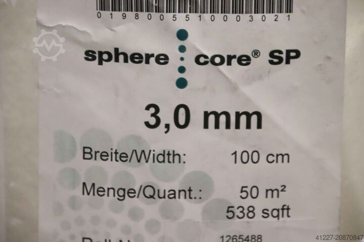 Glass fibre fleece 5 rolls Spheretex sphere core S / SP 3,0 mm