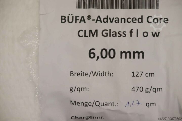 Glass fibre fleece 4 rolls Spheretex Büfa sphere core SBC IP  Advanced Core CLM  6,0 mm