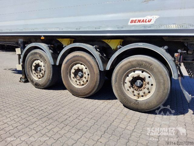 Semi-remorque benne Benalu Kipper Alukastenmulde 27m³