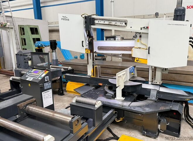 Félautomata szalagfűrész PEGAS Gonda 750 x 500 mm  CNC