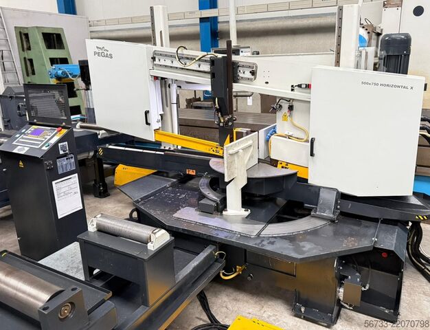 Félautomata szalagfűrész PEGAS Gonda 750 x 500 mm  CNC