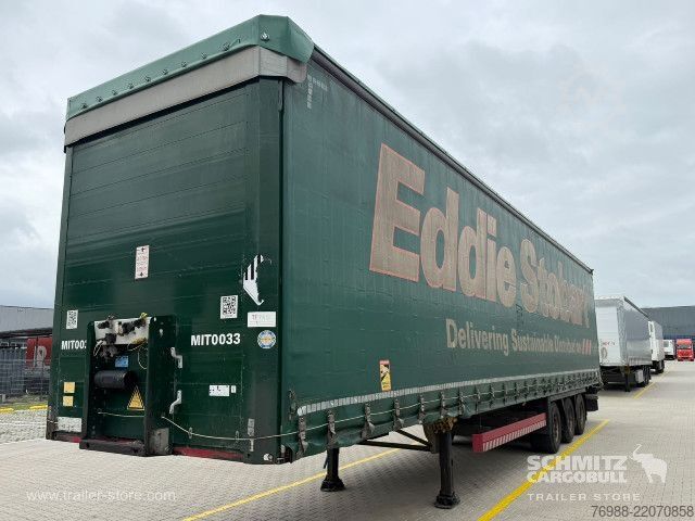 Semi-reboque aberto com lona Schmitz Cargobull Curtainsider Mega