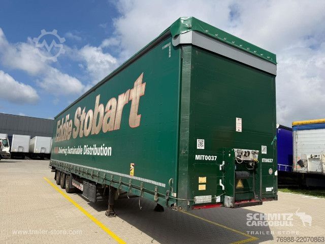 Semi-reboque aberto com lona Schmitz Cargobull Curtainsider Mega