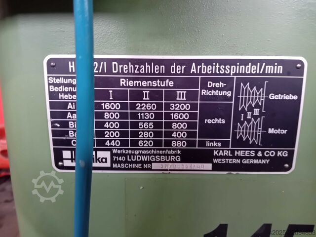 Merkez taşlama makinesi Hestika Zentrierbohrmaschine