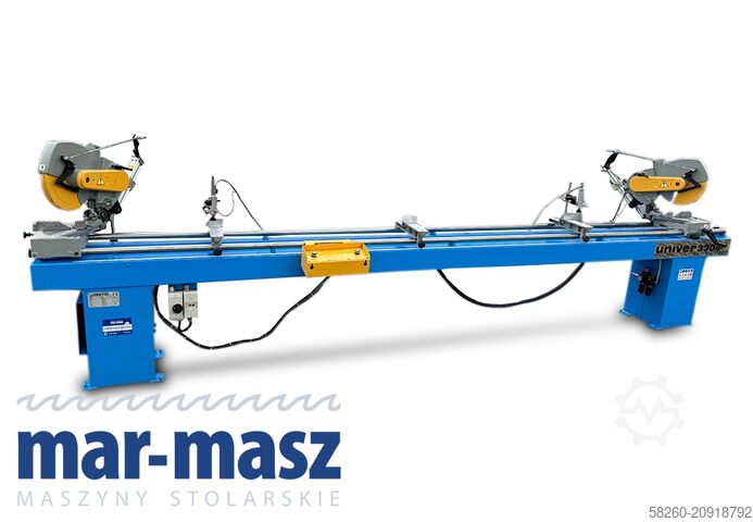 Dubbele verstekzaag voor hout en aluminium PERTICI typ UNIVER 330IP 