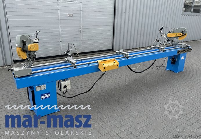 Piła podwójna ukośna do drewna aluminium PERTICI typ UNIVER 330IP 