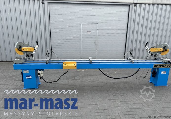 Piła podwójna ukośna do drewna aluminium PERTICI typ UNIVER 330IP 