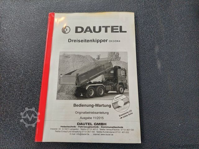 Τρίπλευρο ανατρεπόμενο φορτηγό IVECO AD 260T45 BB Dautel Bordmatic 6x4