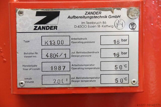 Persluchtdroger Adsorptiedroger Zander K1300MS