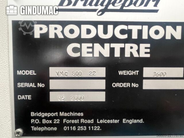 Bridgeport VMC 800/30 Bridgeport VMC 800/30