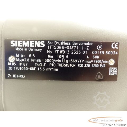 Steuerung Siemens 1FT5066-0AF71-1-Z Servomotor + ROD 320 / 1000 + IP67 - ! -