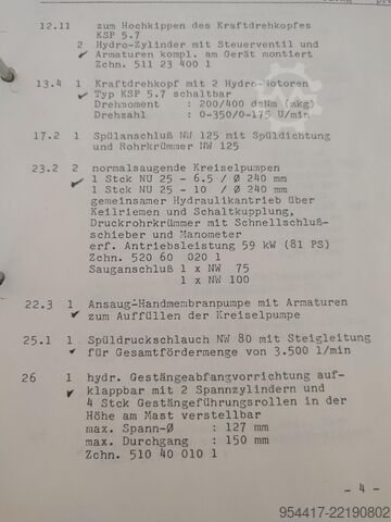 Borrutrustning för brunnsbyggnad Nordmeyer DSB1 /3,5