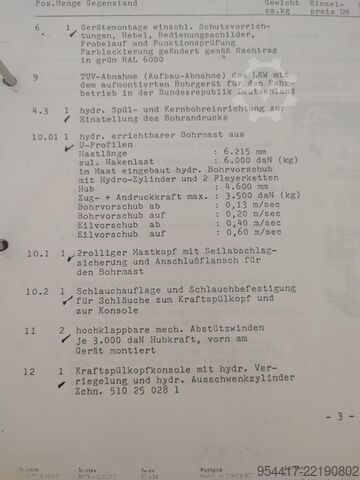 Borrutrustning för brunnsbyggnad Nordmeyer DSB1 /3,5