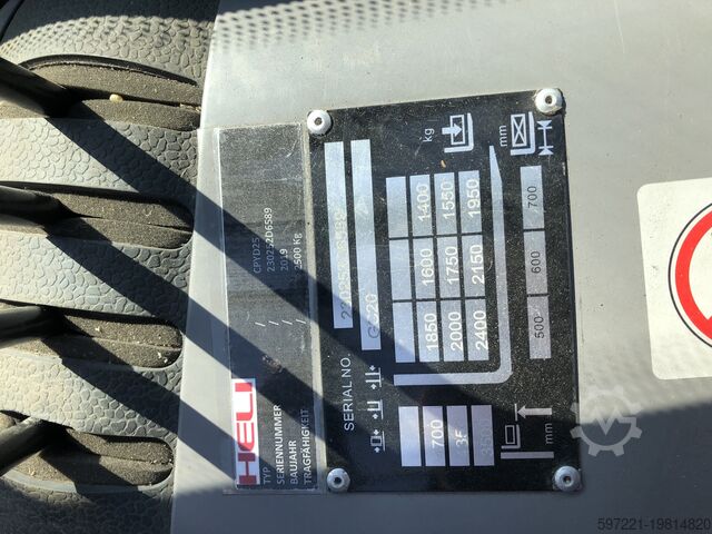 LPG-heftrucks Heli CPYD 25 Triplexmast