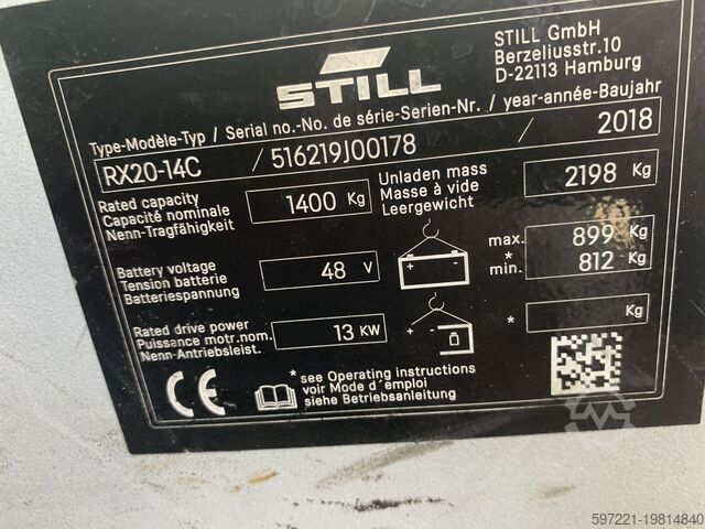 Elektromos – 3 kerék Still RX20-14C