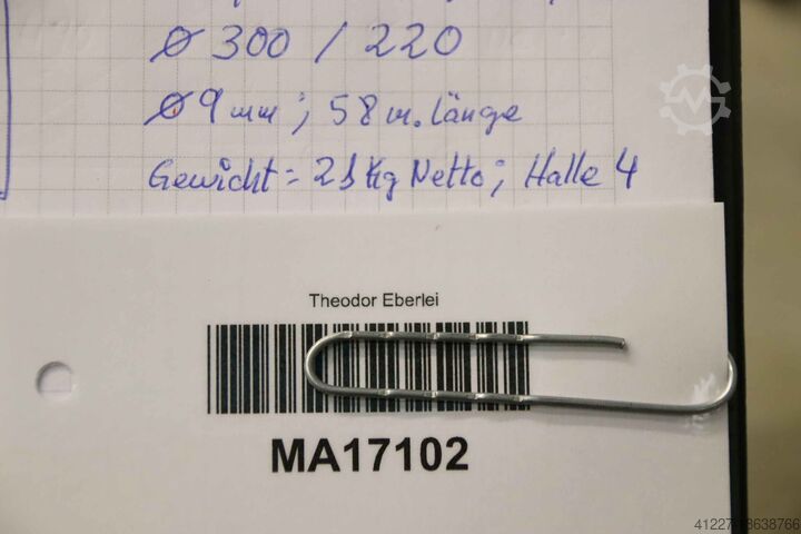 Kraankabel Ø 9 mm 58 m TECI 7x19