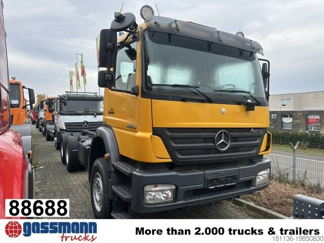 Vrachtwagenchassis Mercedes-Benz Axor 2629 K 6x4, PTO, Steel, Manual, 6-Zylinder